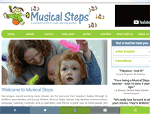 Tablet Screenshot of musicalsteps.co.uk